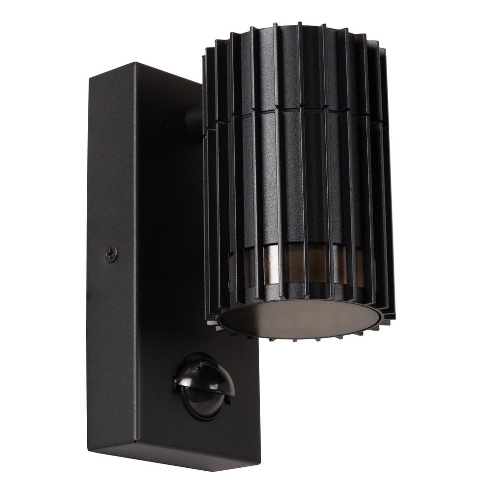 Lucide Zwarte wandlampTimbala enkel met sensor - 11839/01/30